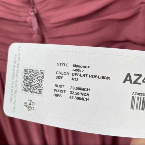 NEW! Azazie Mykonos Desert Rose Dress - Picture 6 of 8